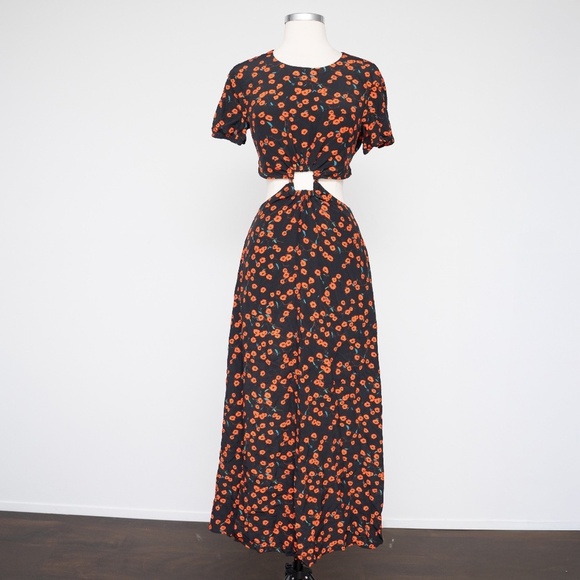 STAUD | Calypso Poppy Cut-Out Dress - Picture 2 of 14